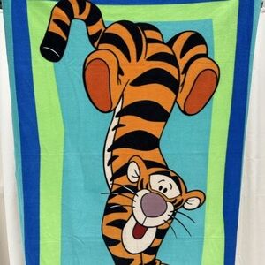 Vintage Walt Disney‎ Tigger Fleece Blanket 45x57